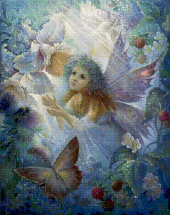 Серия "Ангелы" - пейзаж, цветы, ангелы - предпросмотр