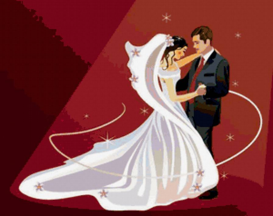 Свадебная - люди, девушка, мужчина, двое, пара - предпросмотр