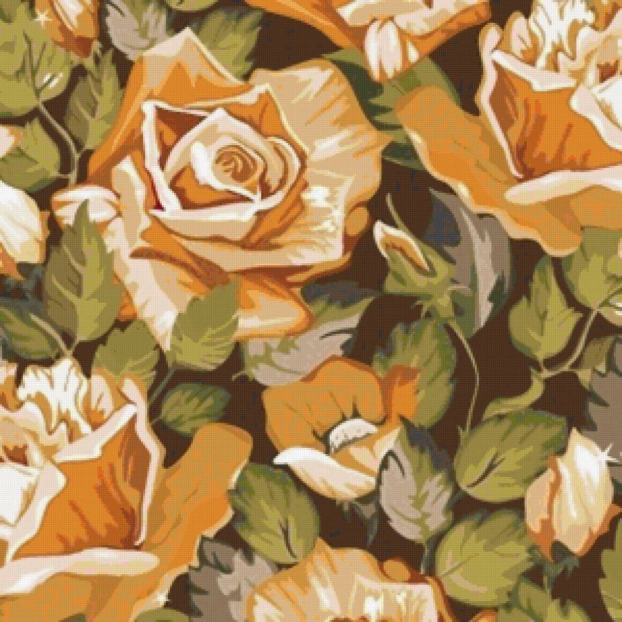 садовые розы - панно, подушка, розы - предпросмотр