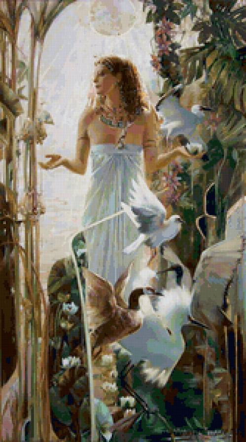 Египетские мотивы - египет, богини, мифология - предпросмотр