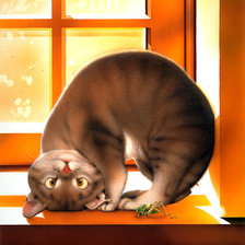 Схема вышивки «Кот»