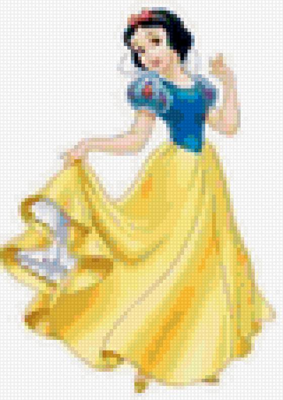 Белоснежка - принцессы, мини-схема - предпросмотр