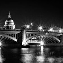 Схема вышивки «ночной город»