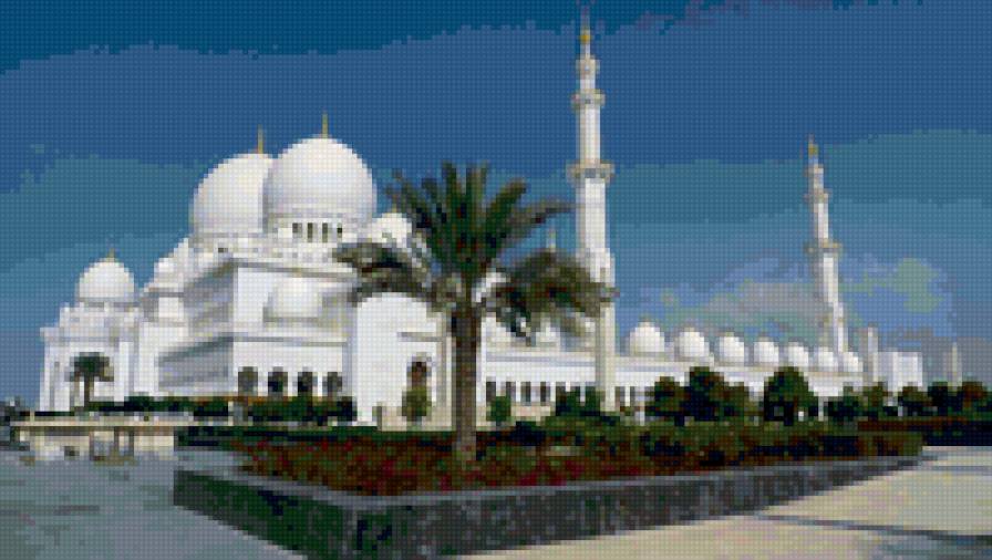 Арабская сказка - пейзаж, мечеть, восток - предпросмотр