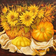 Схема вышивки «Золотая осень»