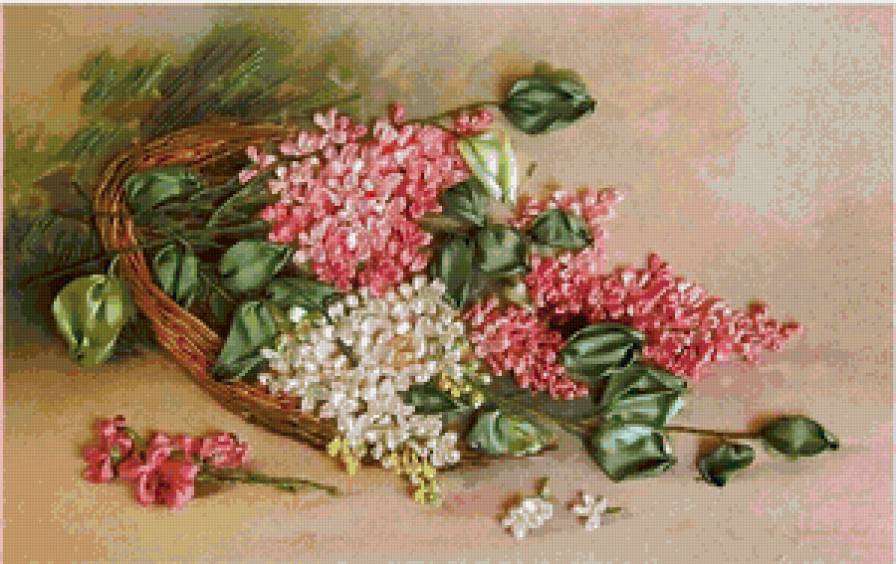 Сирень - сирень, корзина - предпросмотр