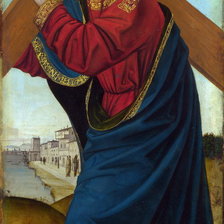 Схема вышивки «Ambrogio Bergognone - Christ carrying the Cross»