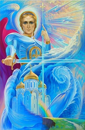 архангел Михаил - суворов, ангел, иконы, религия, ангелы, икона - оригинал
