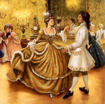 На балу - девушка, мужчина, двое, сказка, женщина - оригинал