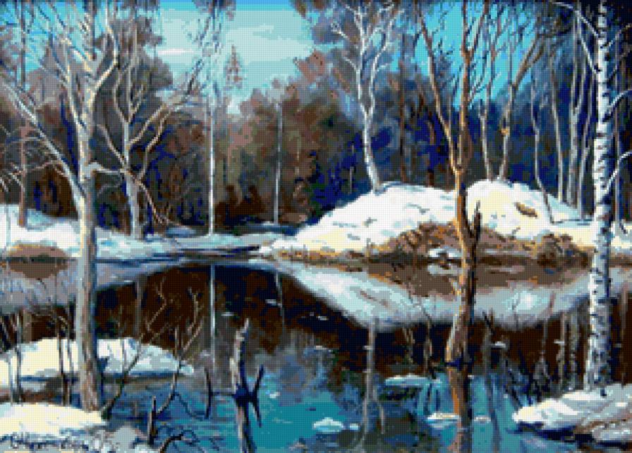 Весна в лесу - лес, весна - предпросмотр