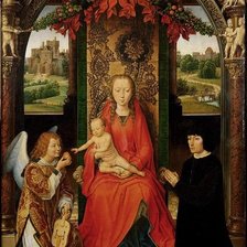 Схема вышивки «богоматерь с младенцем-2ч»