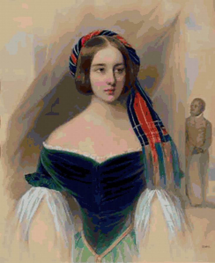 Портрет Н. Пушкиной - портреты - предпросмотр