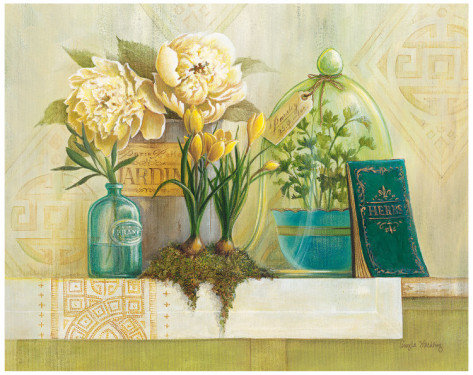 Цветочный винтаж - живопись, angela staehling - оригинал