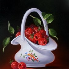 Схема вышивки «ягодка-малинка.»