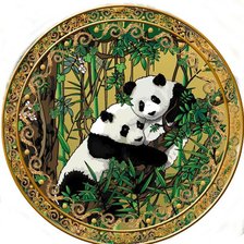 Оригинал схемы вышивки «панда» (№123079)
