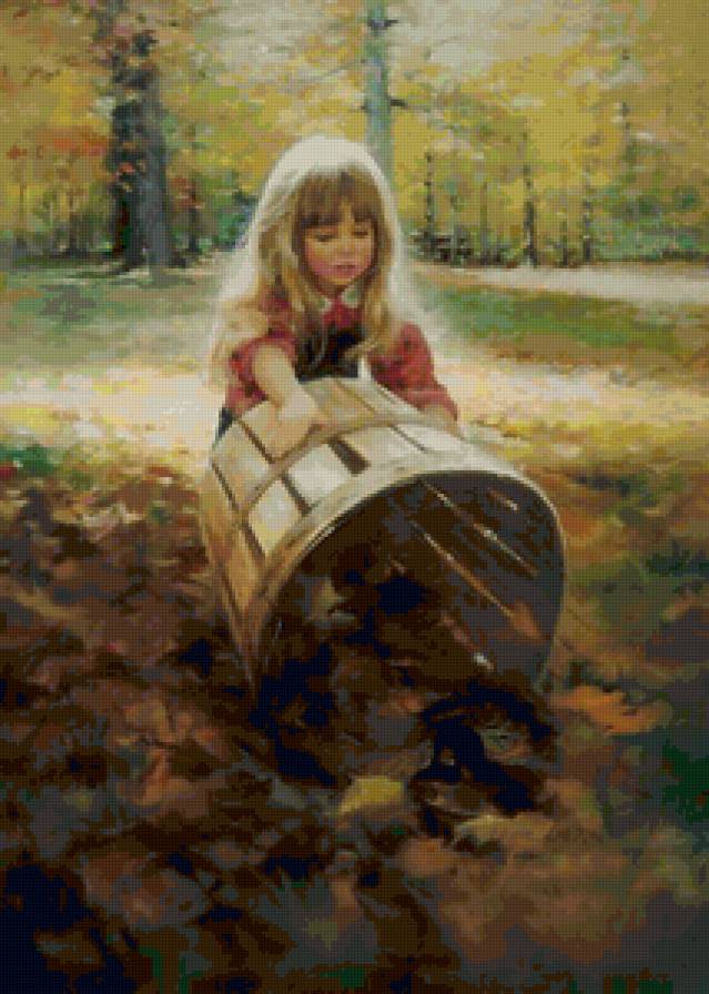 Серия "Очаровашки" - девочка, осень, дети - предпросмотр