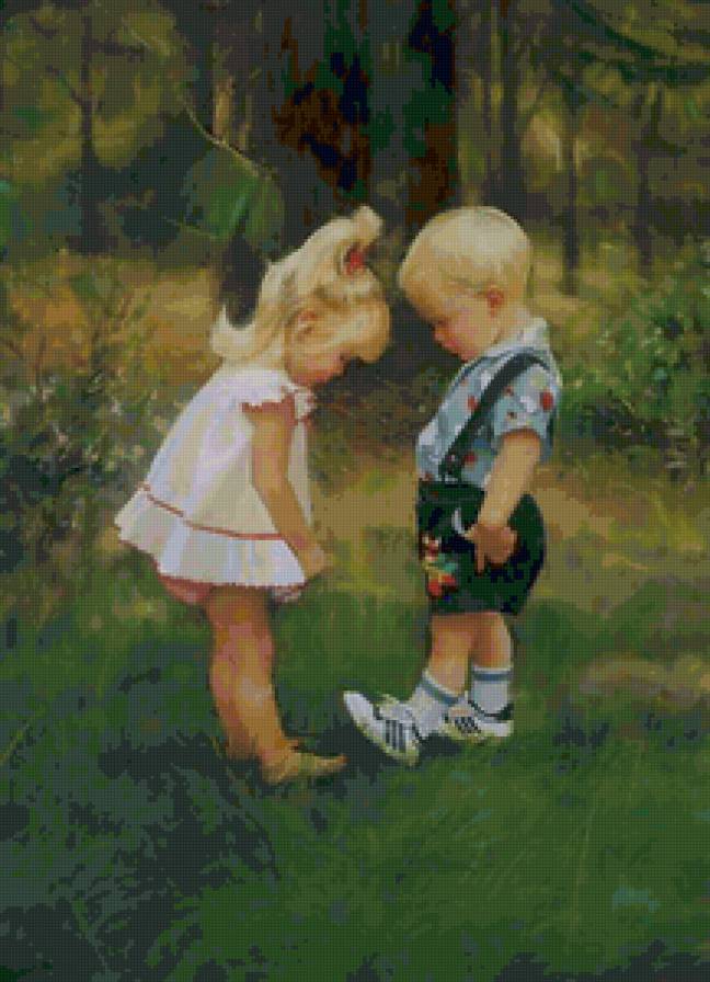 Серия "Очаровашки" - пейзаж, лето, дети - предпросмотр