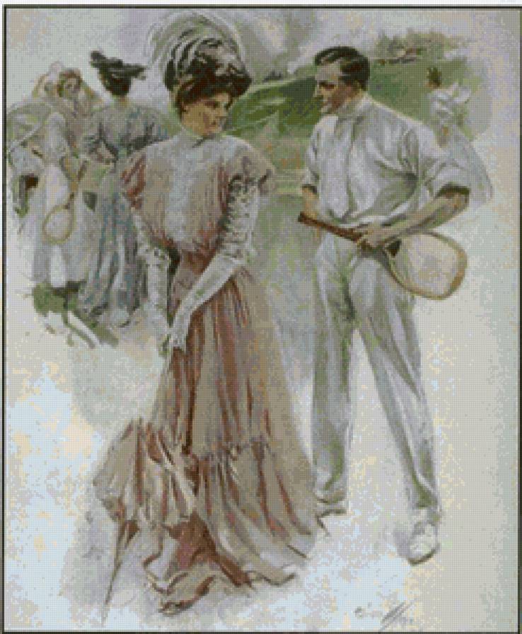 Серия "Портрет" - люди, двое, девушка, мужчина, пара - предпросмотр