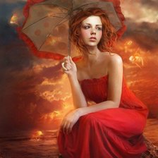 Схема вышивки «девушка»