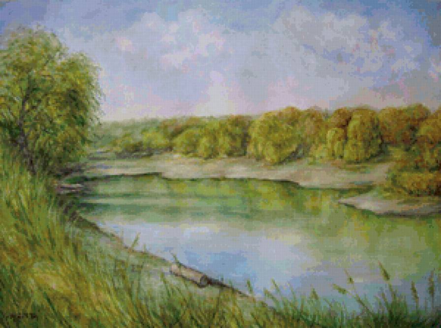 №123256 - река, пейзаж, лето - предпросмотр