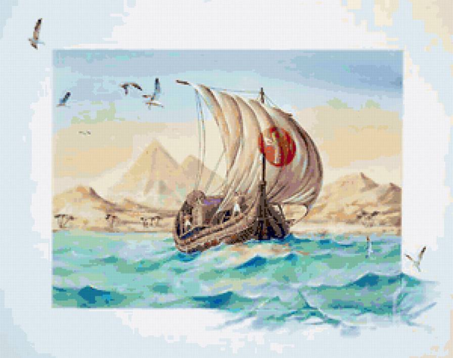 Серия "Пейзаж. Море" - море, корабль, пейзаж - предпросмотр