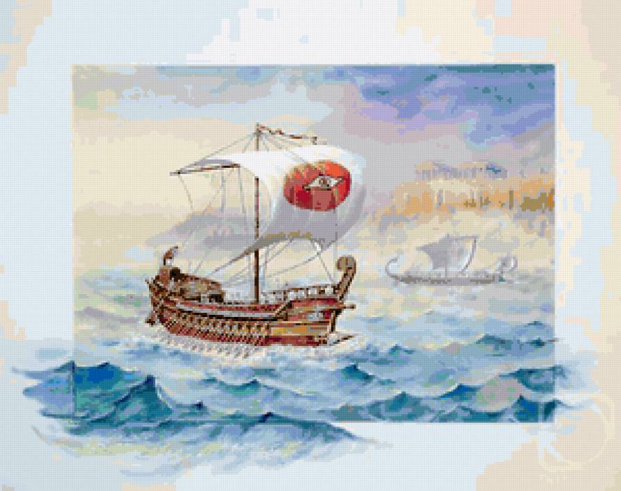 Серия "Пейзаж. Море" - пейзаж, корабли, море - предпросмотр