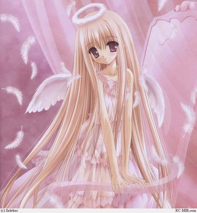 ангелочек 4 - ангел, розовый - оригинал