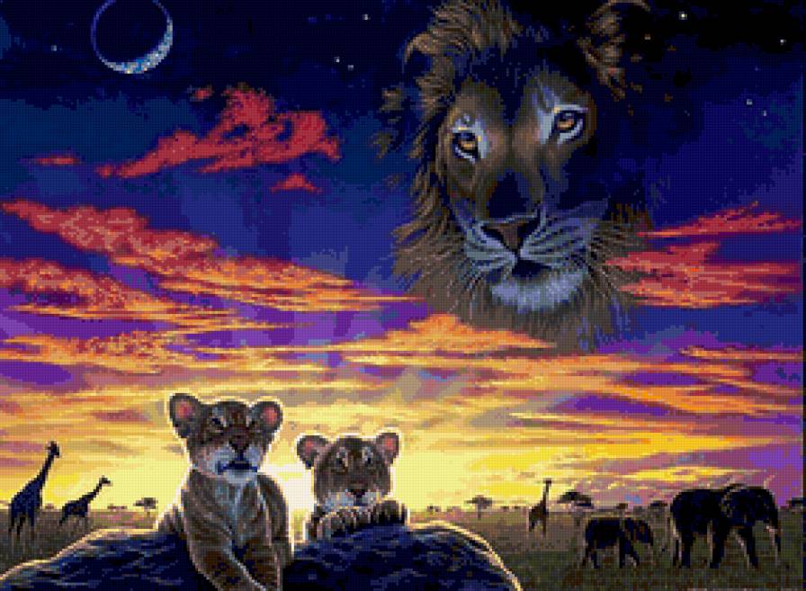 №123639 - пейзаж, животные - предпросмотр