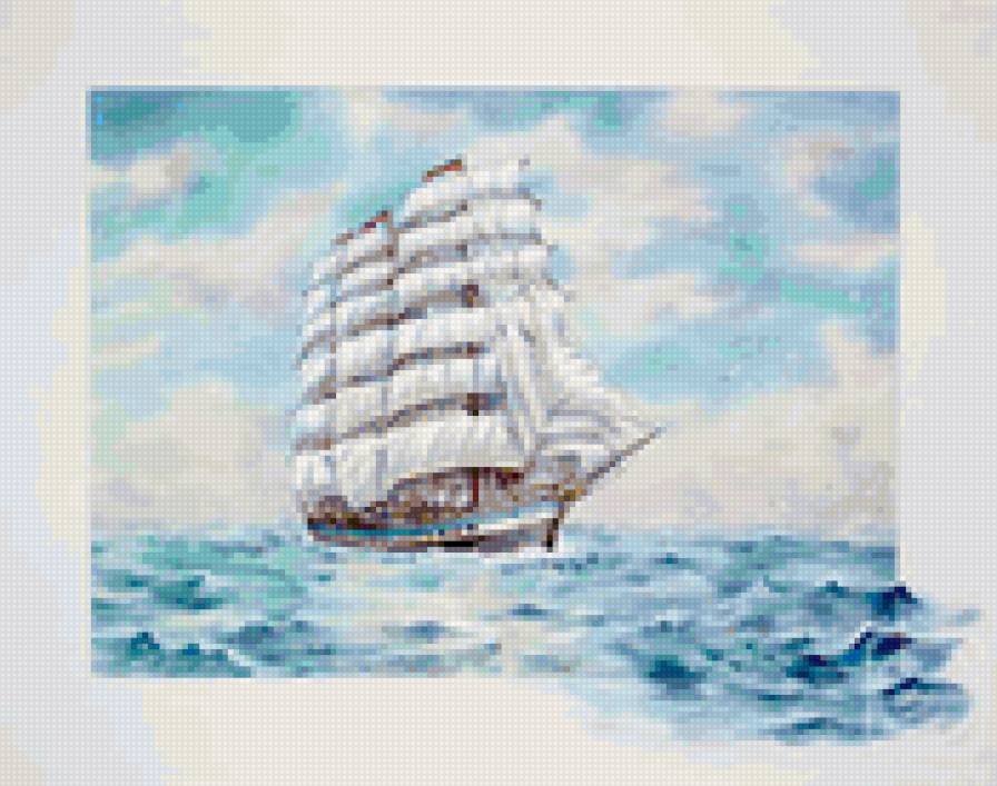 парусник - корабль, парусник, море - предпросмотр