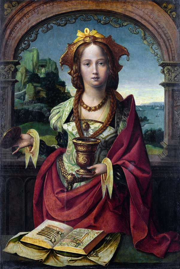 The Magdalen - картина, религия, святая, портрет, живопись - оригинал