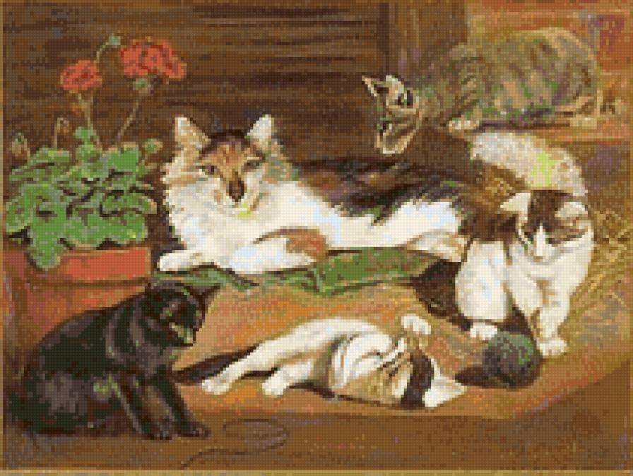 №124111 - животные, пейзаж - предпросмотр