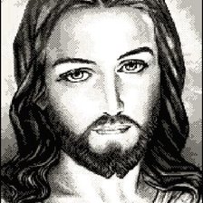 Оригинал схемы вышивки «Исус» (№124222)