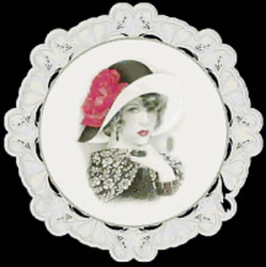 Девушка в шляпке - шляпка, живопись, девушка - предпросмотр