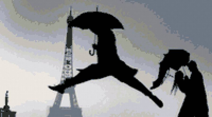 человек с зонтом - предпросмотр