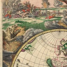 Карта мира 1680 г (верх -1)