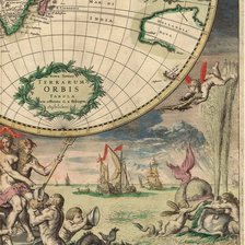 Оригинал схемы вышивки «Карта мира 1680 г (низ -3)» (№124752)