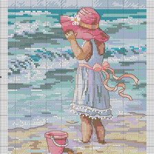 Схема вышивки «девочка»
