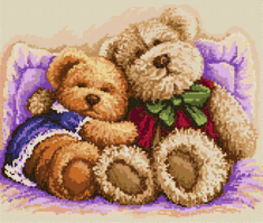 Игрушки - собачка, мишка, детские сюжеты, деткам, игрушки, малыши - предпросмотр