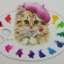 Котенок художников