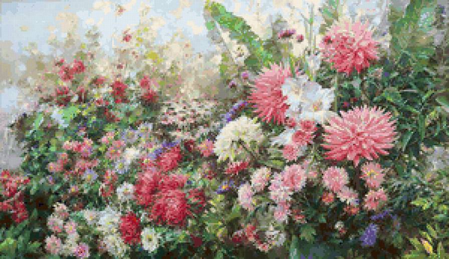 георгины - цветы, георгины, лето - предпросмотр