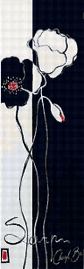 триптих контраст п.ч. - триптих, дизайн, картина, интерьер - предпросмотр