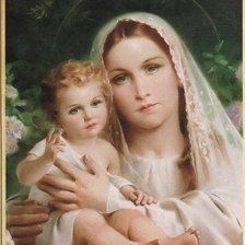 Схема вышивки «мать мария с ребенком»