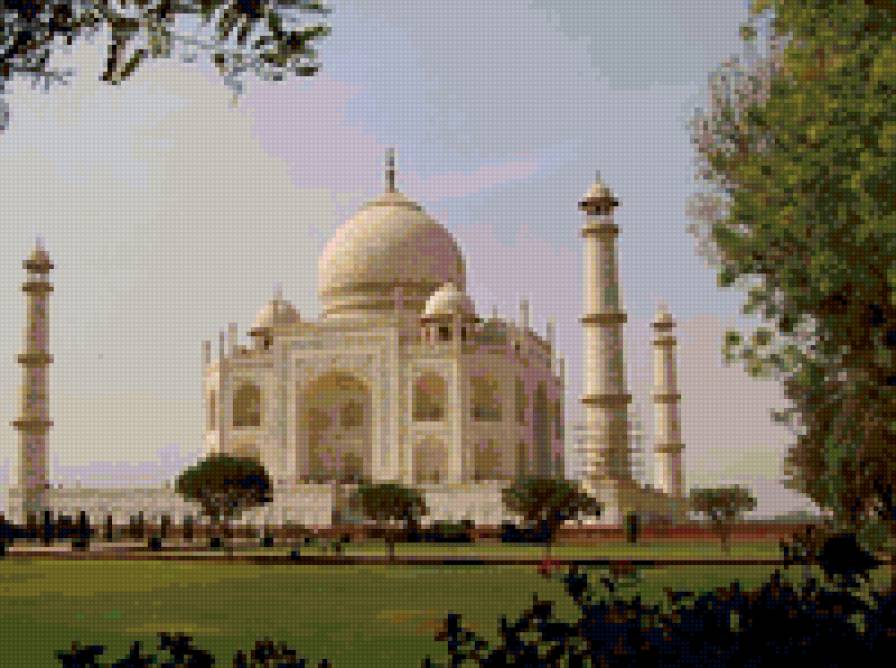 Тадж-Махал - картина, восток - предпросмотр