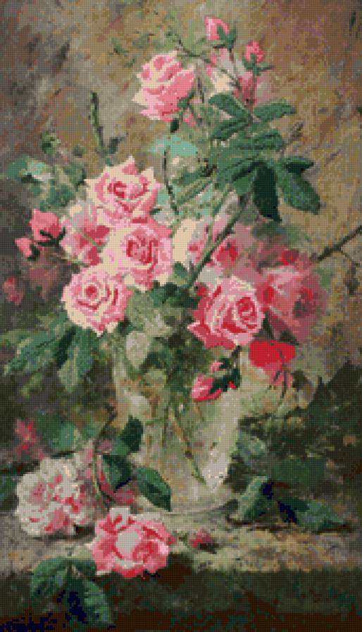 №126426 - букет, ваза, цветы, розы - предпросмотр