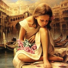 Схема вышивки «Девочка»