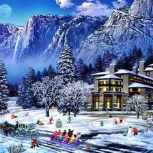 Схема вышивки «Зима»