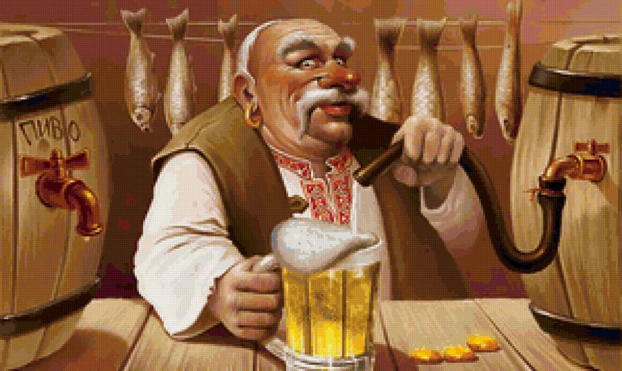 Для кухни - картина, пиво, искуство - предпросмотр