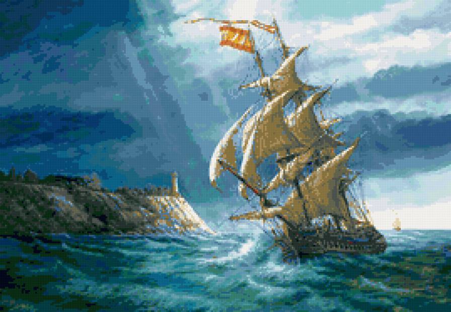 Серия корабли - море, корабль, природа - предпросмотр