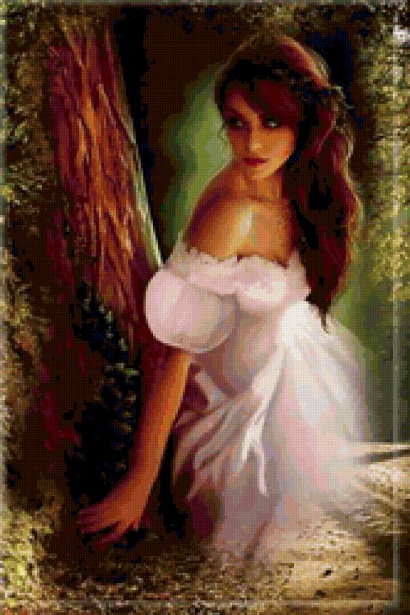 в лесу - природа, девушка, лес - предпросмотр