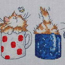 Оригинал схемы вышивки «Котята» (№127641)